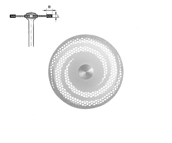6924.104.300 KOMET DISCO DIAMANTE RIGIDO PIEZA DE MANO ø 300 - 1uds