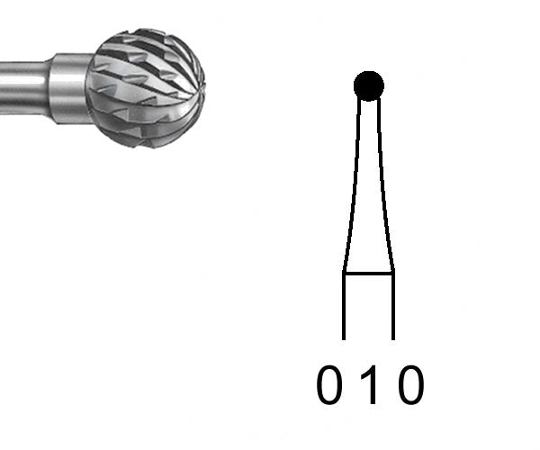 H71E.104.010 KOMET ROUND TUNGSTEN BIT FOR HANDPIECE ø 010 - 1 unit