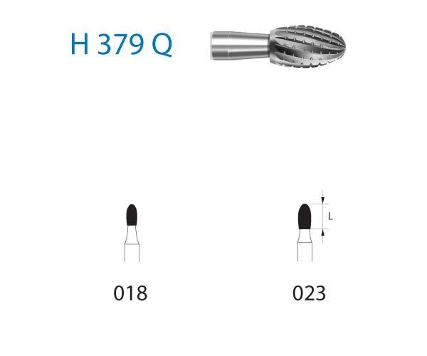 H379Q.314.018 KOMET MADUIXA C. TUNGSTÈ OU TURBINA ø 018 5 u.