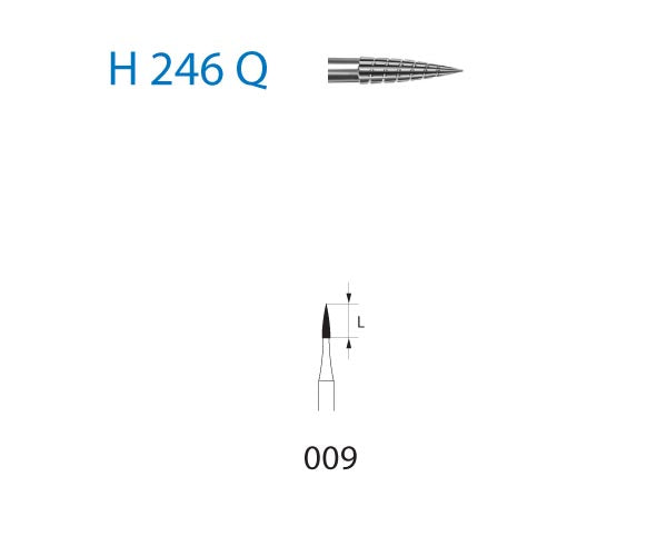 H246Q.314.009 KOMET TUNGSTEN C. FRUIT TURBINE NEEDLE ø 009 5 units