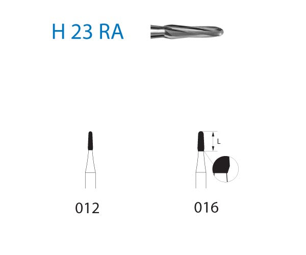 H23RA.204.016 KOMET MADUIXA C. TUNGSTENO CONICA ARRODONIDA CONTRAANGULO ø 016 5 u.