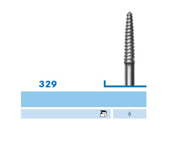 329A.104 KOMET MANDRIL ACERO INOXIDABLE PIN PIEZA DE MANO - 6uds