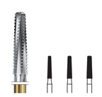 H847KRG.314.018  KOMET FRESA C. TUNGSTENO CONICA BORDE REDONDEADO TURBINA ø 018  5 ud.