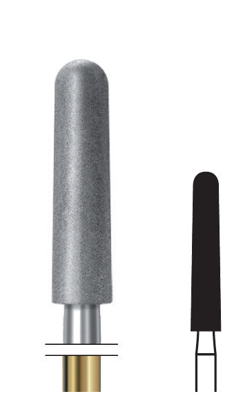 ZR374EF.314.025 KOMET FRESA DIAMANTE CONICA REDONDEADA TURBINA ø 025 - 5uds