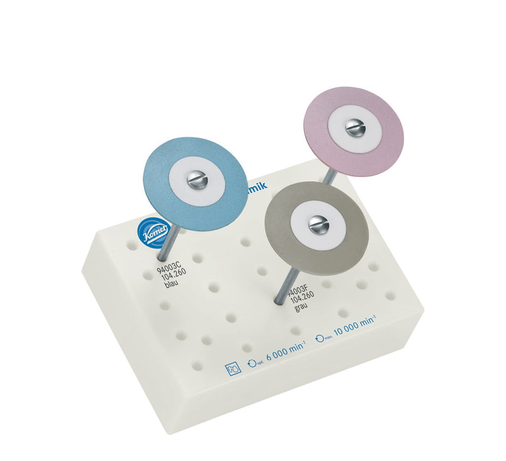4326A.104 KOMET KIT PULIDO CERAMICA FORMA ESPECIAL PIEZA DE MANO  - 1uds