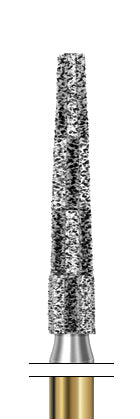 S6848KR.314.018  KOMET FRESA DIAMANTE CONICA BORDE REDONDEADO TURBINA ø 018 GRANO GRUESO S 5 ud.
