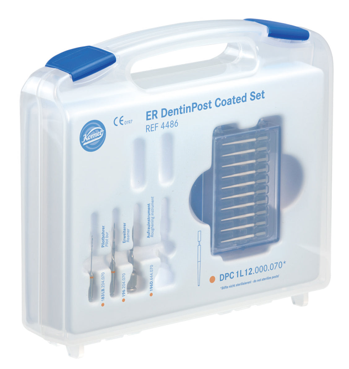 DENTINPOST COATED KOMET ER 4486.000.070 naranja kit