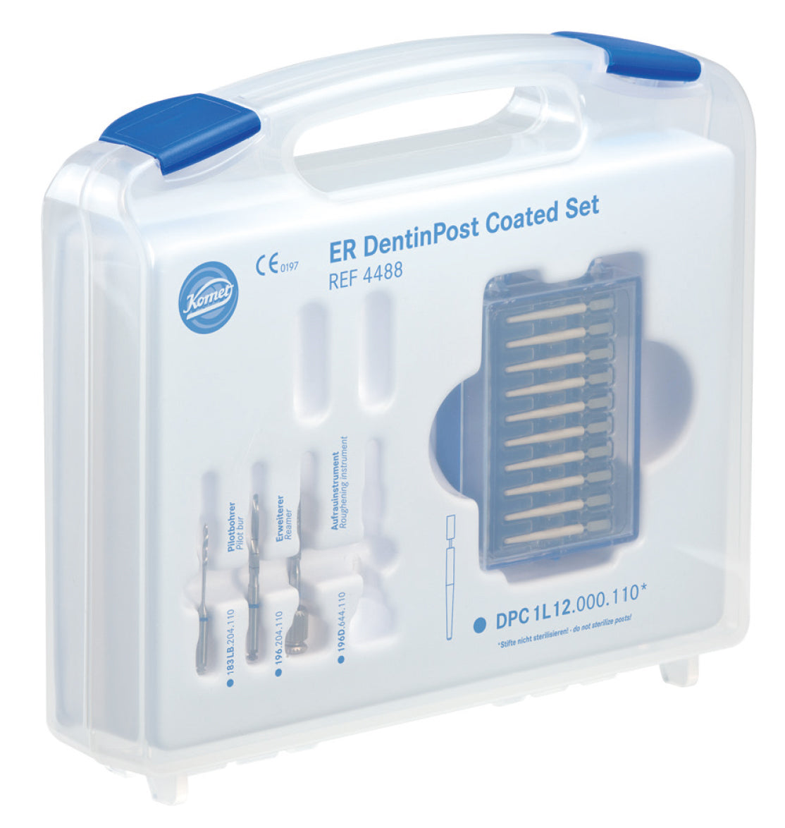 DENTINPOST COATED KOMET ER 4488.000.110 azul kit