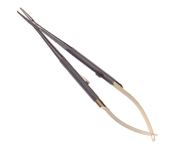 CASTROVIEJO HU-FRIEDY needle holder, round and straight, 14cm