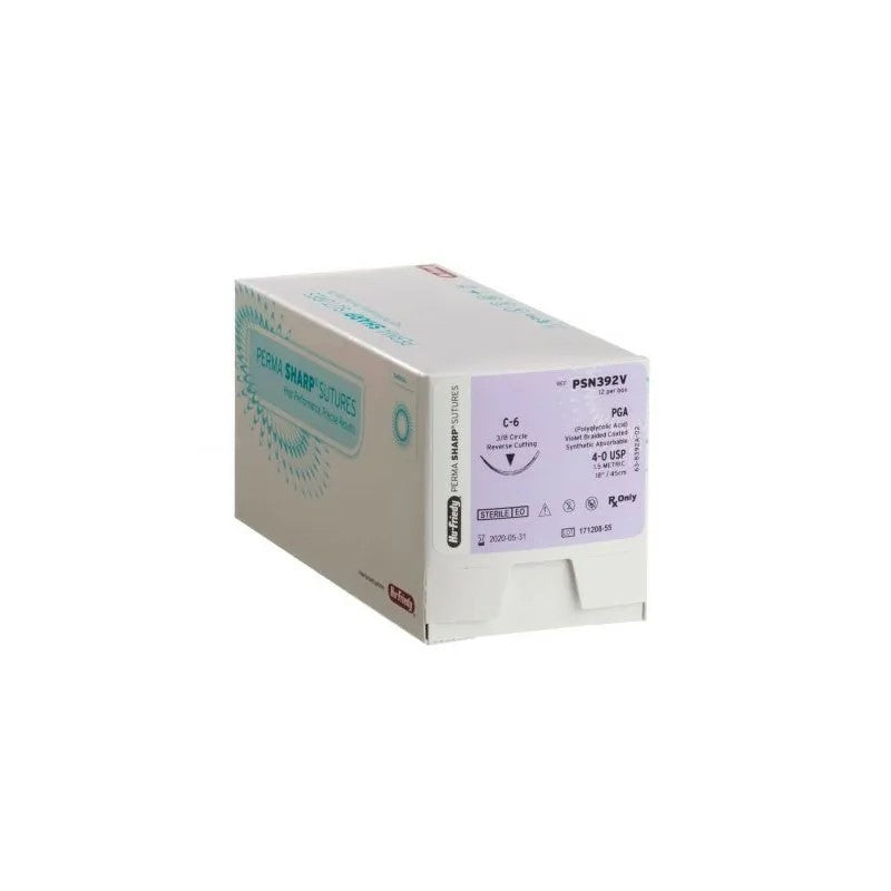 HU-FRIEDY SUTURE PGA 3-0 6 reverse 3/8