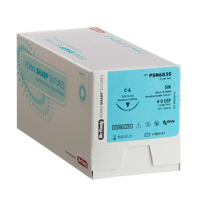 HU-FRIEDY SUTURE silk 4-0 19 reverse 1/2