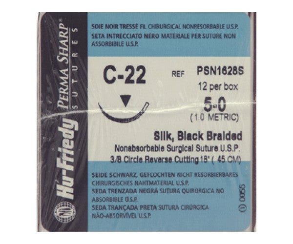 SUTURA HU-FRIEDY seda 5-0 22 inverso 3/8