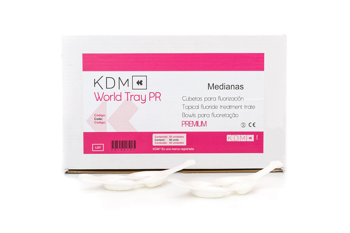 WORLD TRAY PR KDM Premium Medium Double Fluoride Trays 50 units
