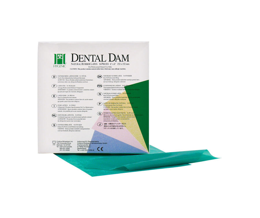 HYGENIC COFERDAM plantilla 152 x 152 mm