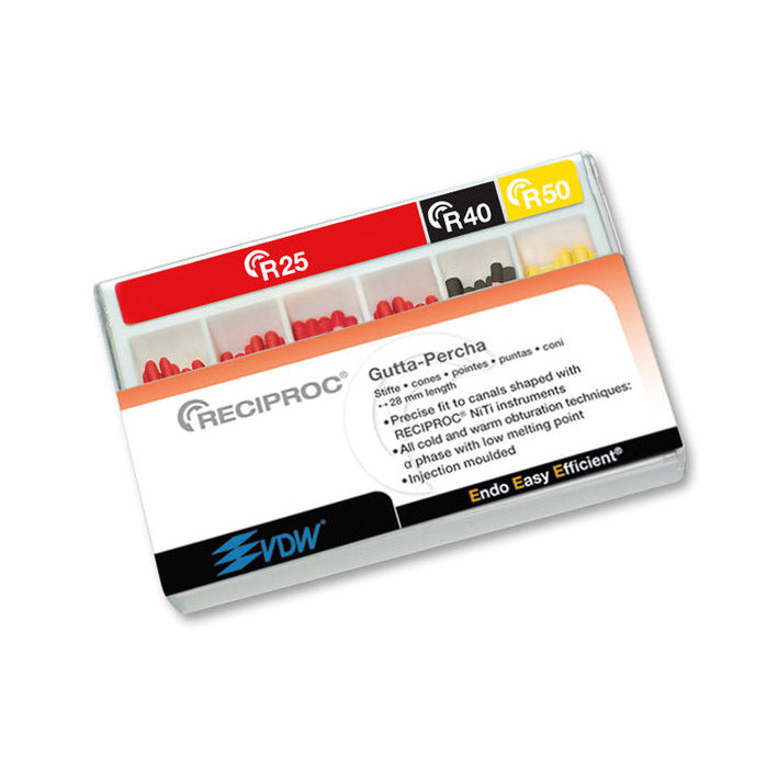 PUNTA GUTAPERCHA RECIPROC VDW R50 28 mm 60 ud