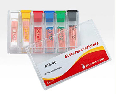 PUNTAS GUTTAPERCHA SURE DENT surt nº15-40 vial redondo 120ud