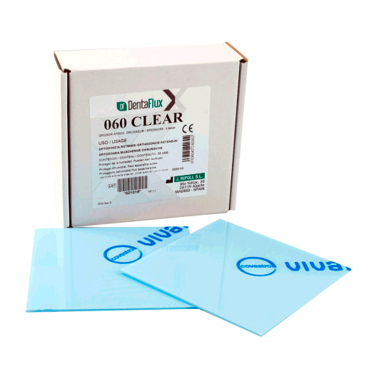 CLEAR DENTAFLUX PLATES (0.040x1mm) 25 units