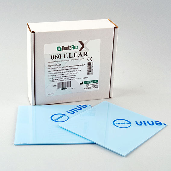 CLEAR DENTAFLUX SHEETS (0.060x1.5mm) 25 units
