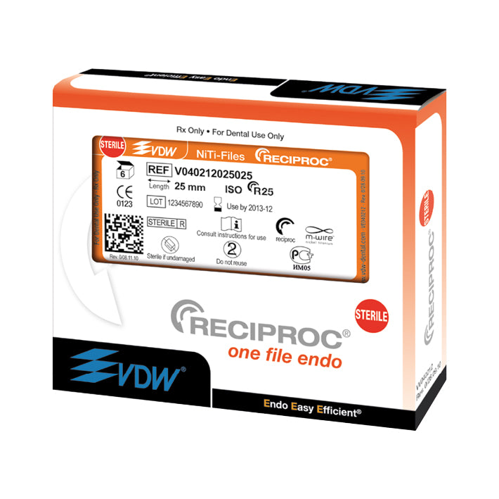 RECIPROC FILES VDW R25 21mm 6 units