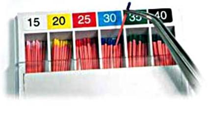 PUNTA GUTAPERCHA VDW color 28 mm conic 02 15/40 120 ud