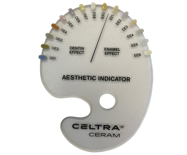 CELTRA CERAM guía de color Esthetic/Efecto Dentina e Incisal