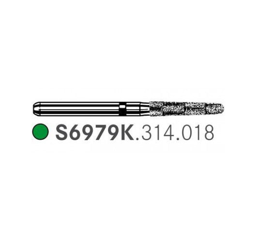 S6979K.314.018 KOMET MADUIXA DIAMANT TORPEDO CONICO TURBINA ø 018 GRA GRUIXUT S 5 u.