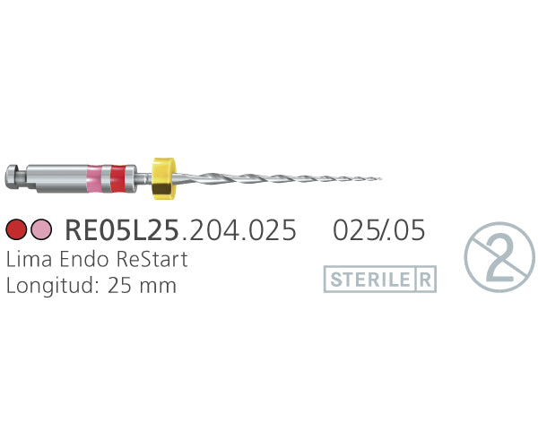 REMOVEDOR GUTTA RESTART KOMET RE05L25.204.025 esteril 6 ud