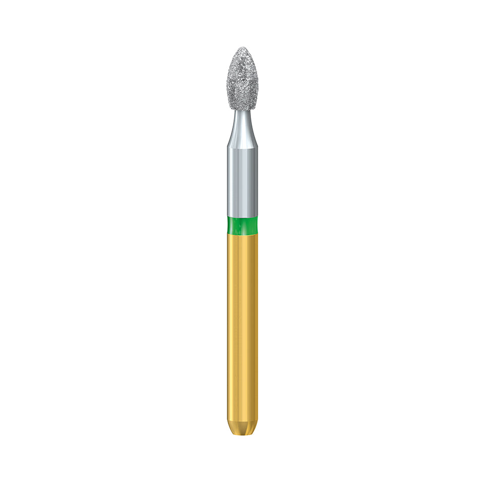 S6368.314.016  KOMET FRESA DIAMANTE BALON RUGBY TURBINA ø 016 GRANO GRUESO S 5 ud.