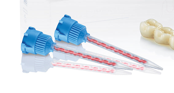 VISALYS TEMP blue-orange mixing nozzles 3.2 mm 50 units