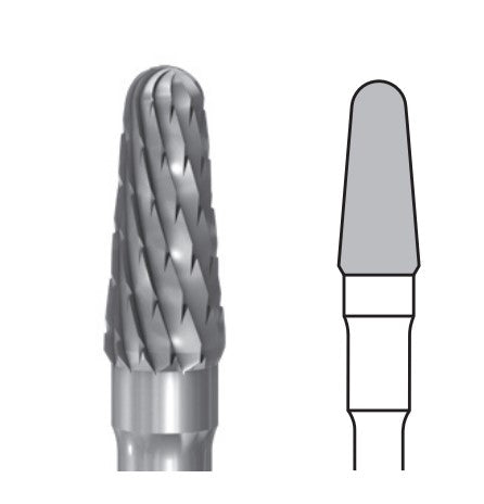 H89E.104.040 KOMET FRESA C. TUNGSTENO CONICA REDONDEADA PIEZA DE MANO ø 040 - 1uds