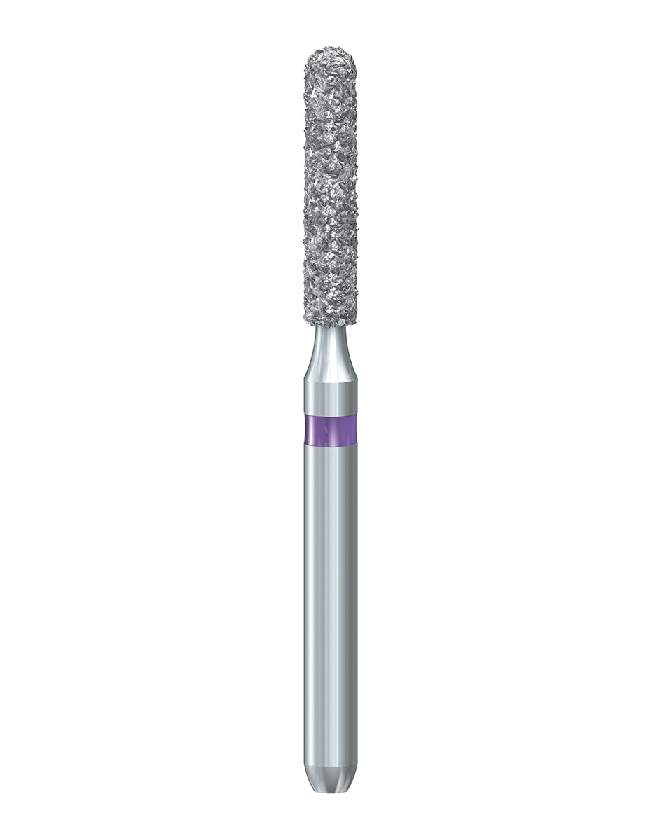 881XC.314.014  KOMET FRESA DIAMANTE CILINDRICA REDONDEADA TURBINA ø 014 GRANO EXTRA GRUESO ESPECIAL 5 ud.