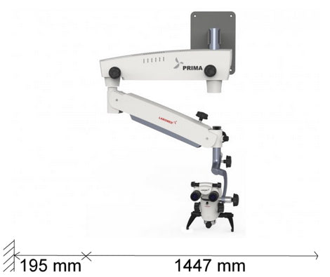 MICROSCOPIO PRIMA DNT a pared brazo largo