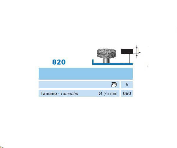 820.104.060 KOMET MADUIXA DIAMANT RODONA PEÇA DE MÀ ø 060 - 5uds