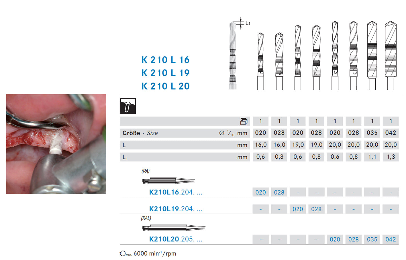 K210L20.205.020  KOMET FRESA CERAMICA CILINDRICA CONTRAANGULO LARGO ø 020  1 ud.