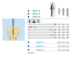REPAIRPOST KOMET 332L9.0.2 perno titanio 5 ud
