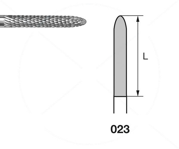H295DF.104.023 KOMET MADUIXA C. TUNGSTÈ TORPED PEÇA DE MÀ ø 023 - 5uds