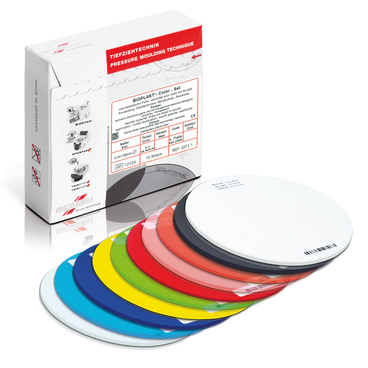BIOPLAST vermell neó 3.0x125 mm 10 u.