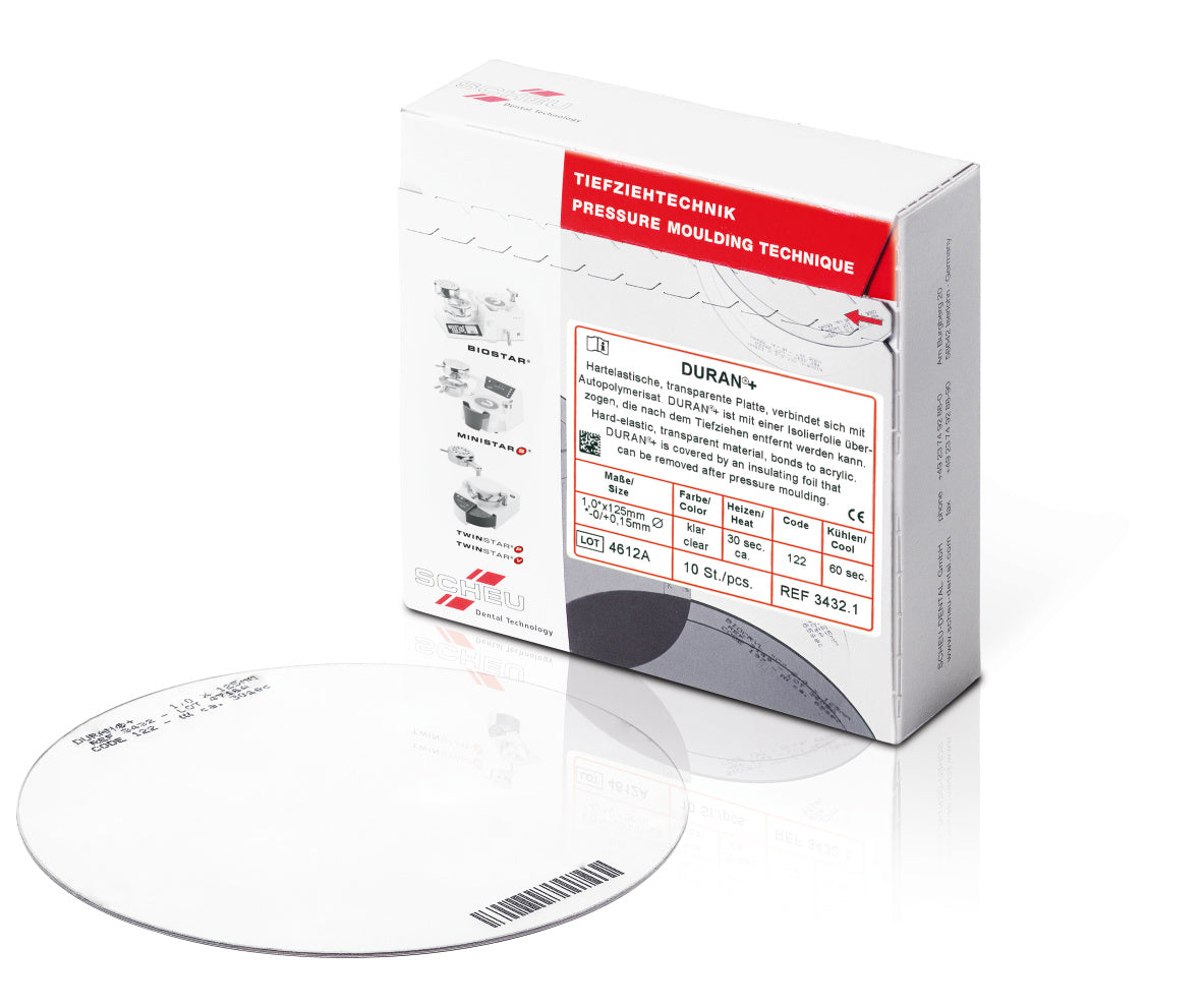 DURAN+ planchas transparentes  1,0x125 mm 100 ud