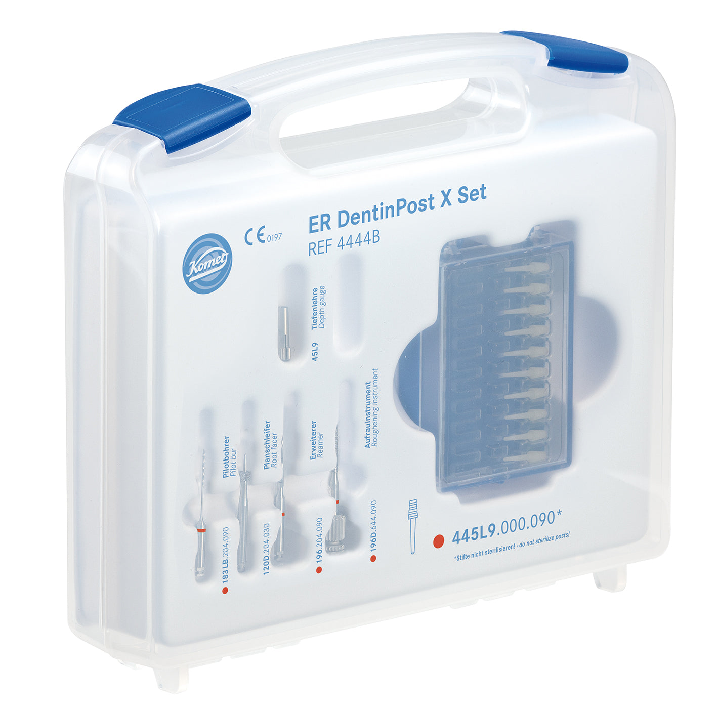 DENTINPOST X KOMET ER 4444B.090 vermell kit