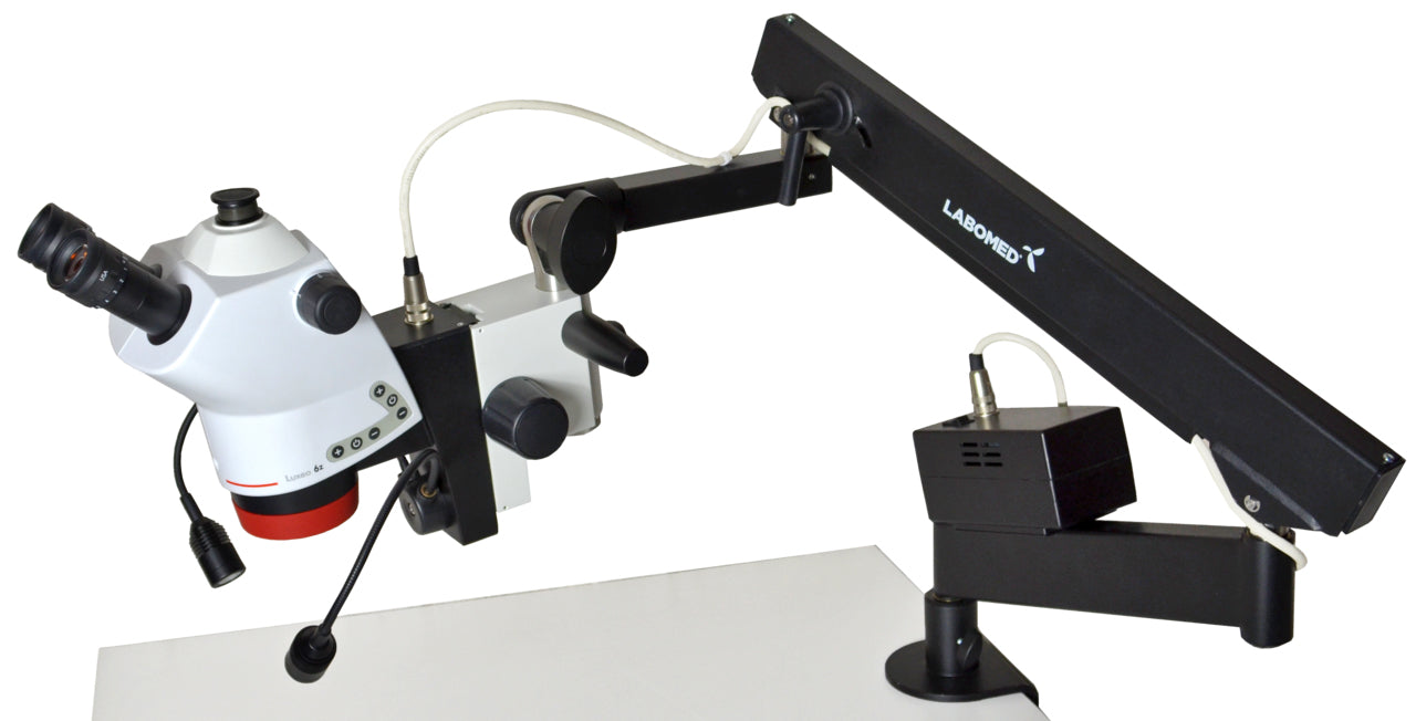 LUXEO 6Z trinocular soporte brazo flexible 0,5 lente aux.