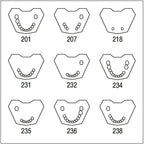ANA4TUKV232 mandibula c/dentado parcial 321-1234 7
