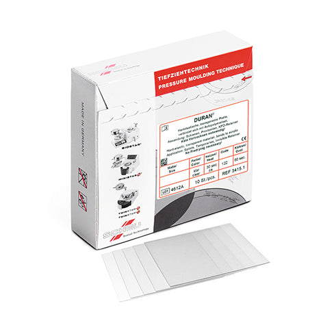 DURAN planchas transparentes 1.0x125 mm cuadradas 10 ud