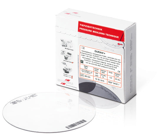 DURAN+ transparent sheets 0.625x125 mm 10 units