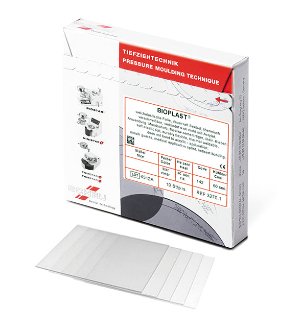 BIOPLAST planchas blandas elasticas cuadradas 3.0x125mm 10ud