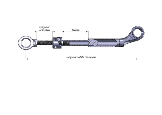 TELESCOPES telescopic connecting rods HF 9 1 pair