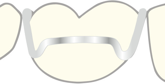 ADAMS HOOK 0.7 mm wide 9 mm 10 units