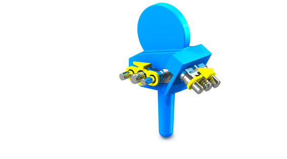 VECTOR 740 tornillo modificado curvado fino 2 ud