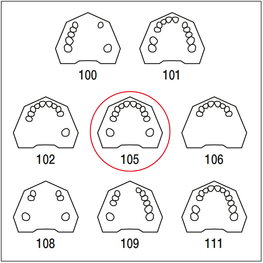 ANA4TOKV105 maxilar superior parcialmente desdentada