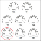 ANA4TOKV108 maxil·lar superior parcialment desdentada