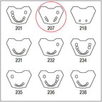 ANA4TUKV207 mandibula c/dentado parcial 543-345 7
